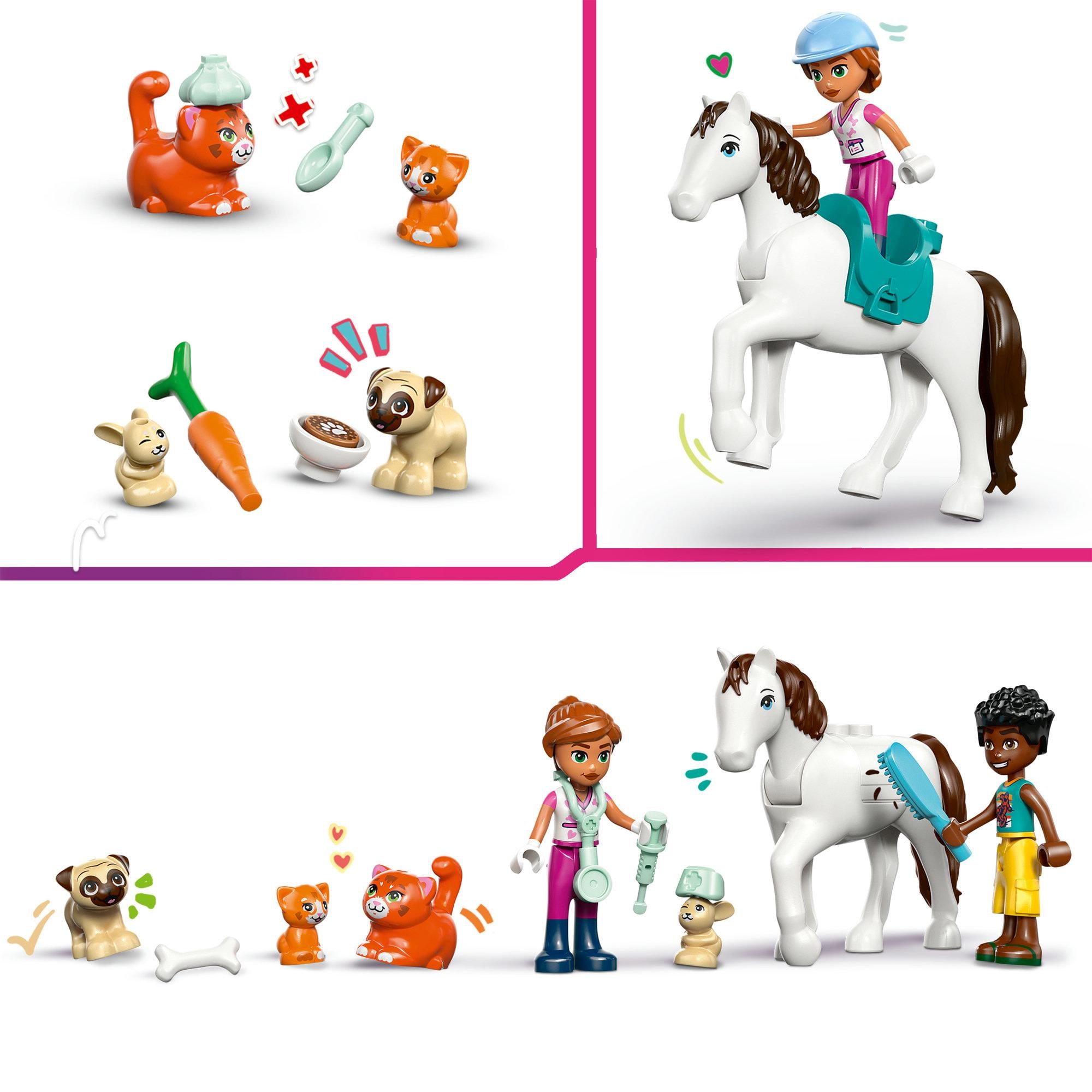 LEGO Friends animal vet clinic playset 141 pieces - British product