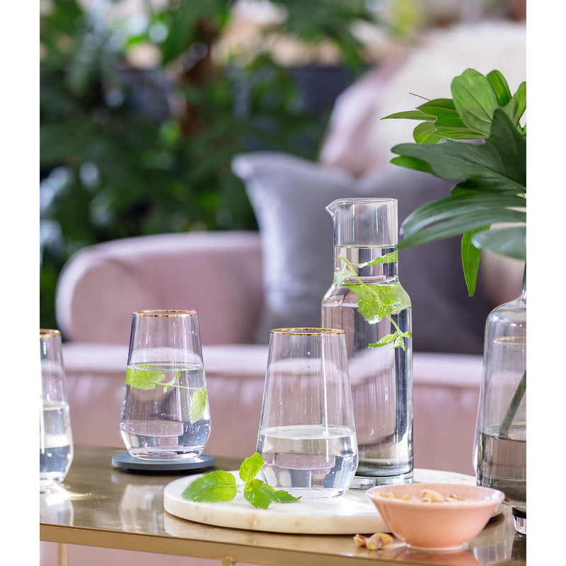 Habitat Gold Rim Hi Ball Glass 710ml capacity, UK version
