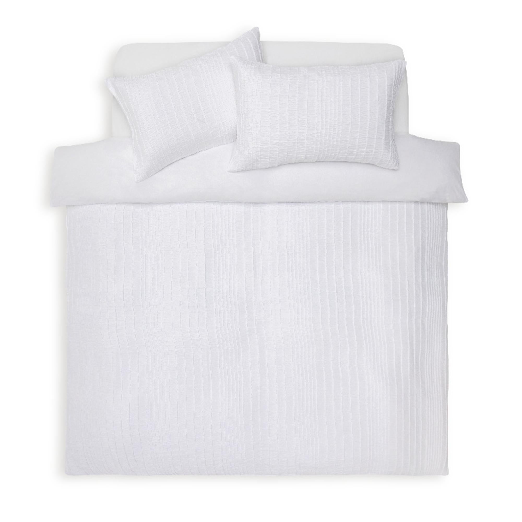 Sainsbury's Home crinkle white bedding set, UK version