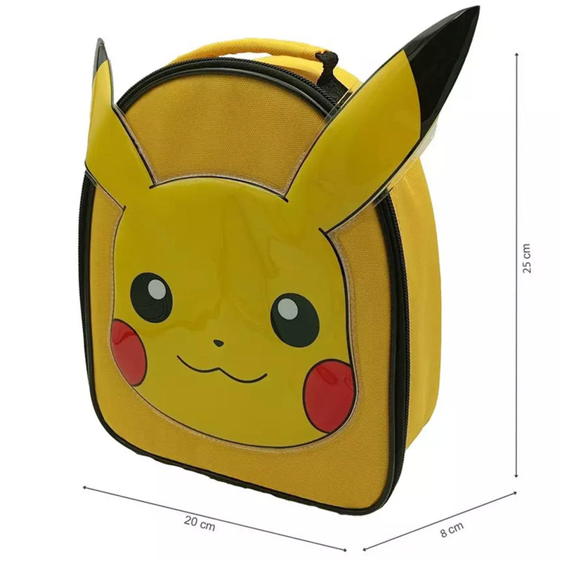 Hox Pikachu Shaped Lunch Bag 24.5cm High, UK version