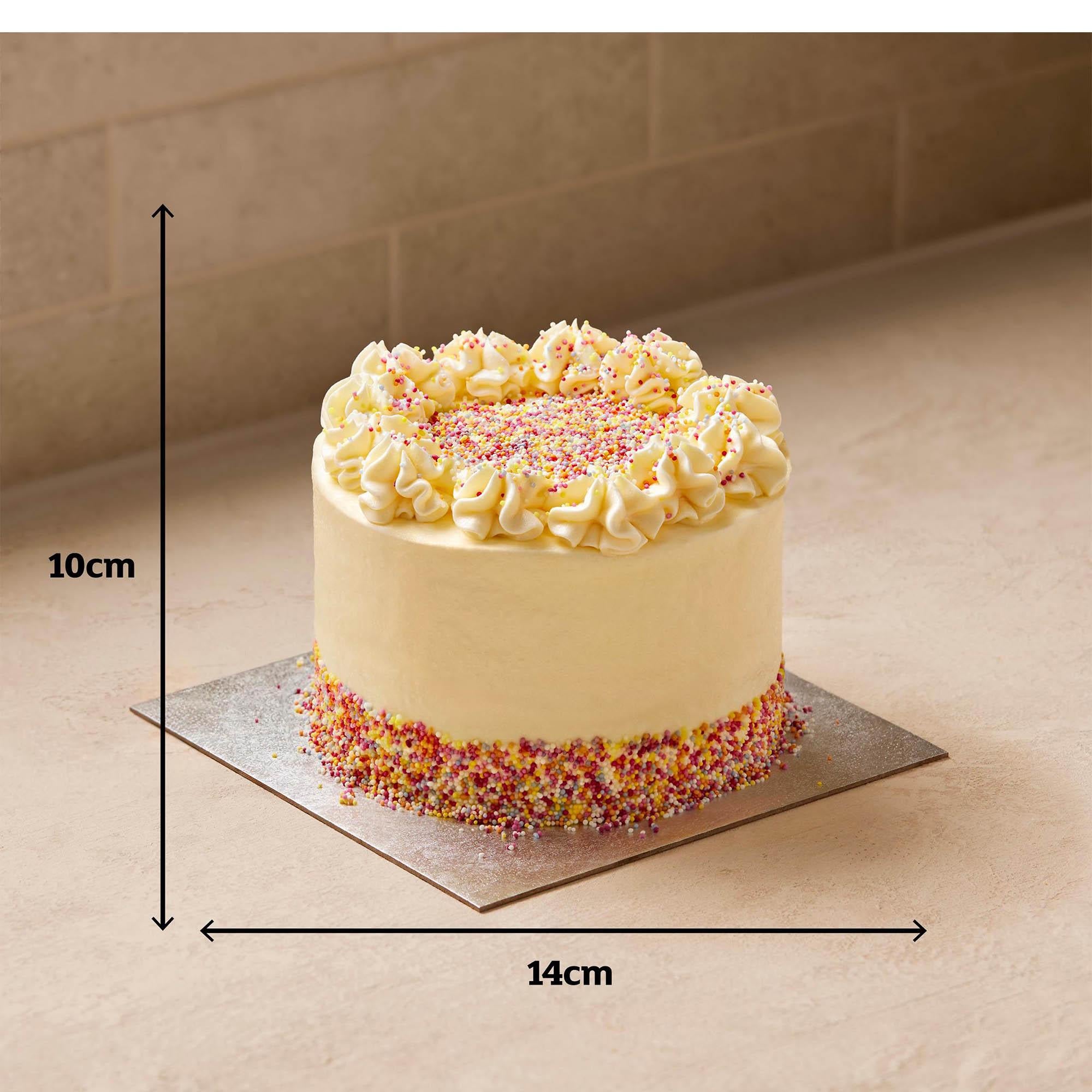 Sainsbury's rainbow layer birthday cake 1.2kg (British brand)