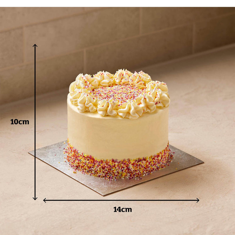 Sainsbury's rainbow layer birthday cake 1.2kg (British brand)