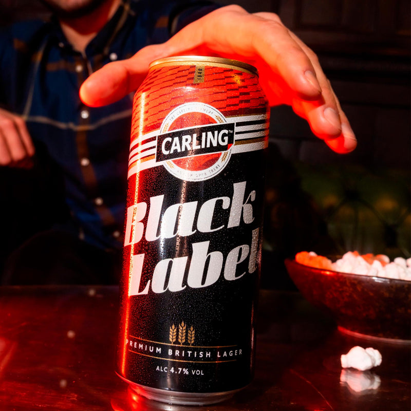 Carling Black Label lager 4x568ml cans, imported from the UK