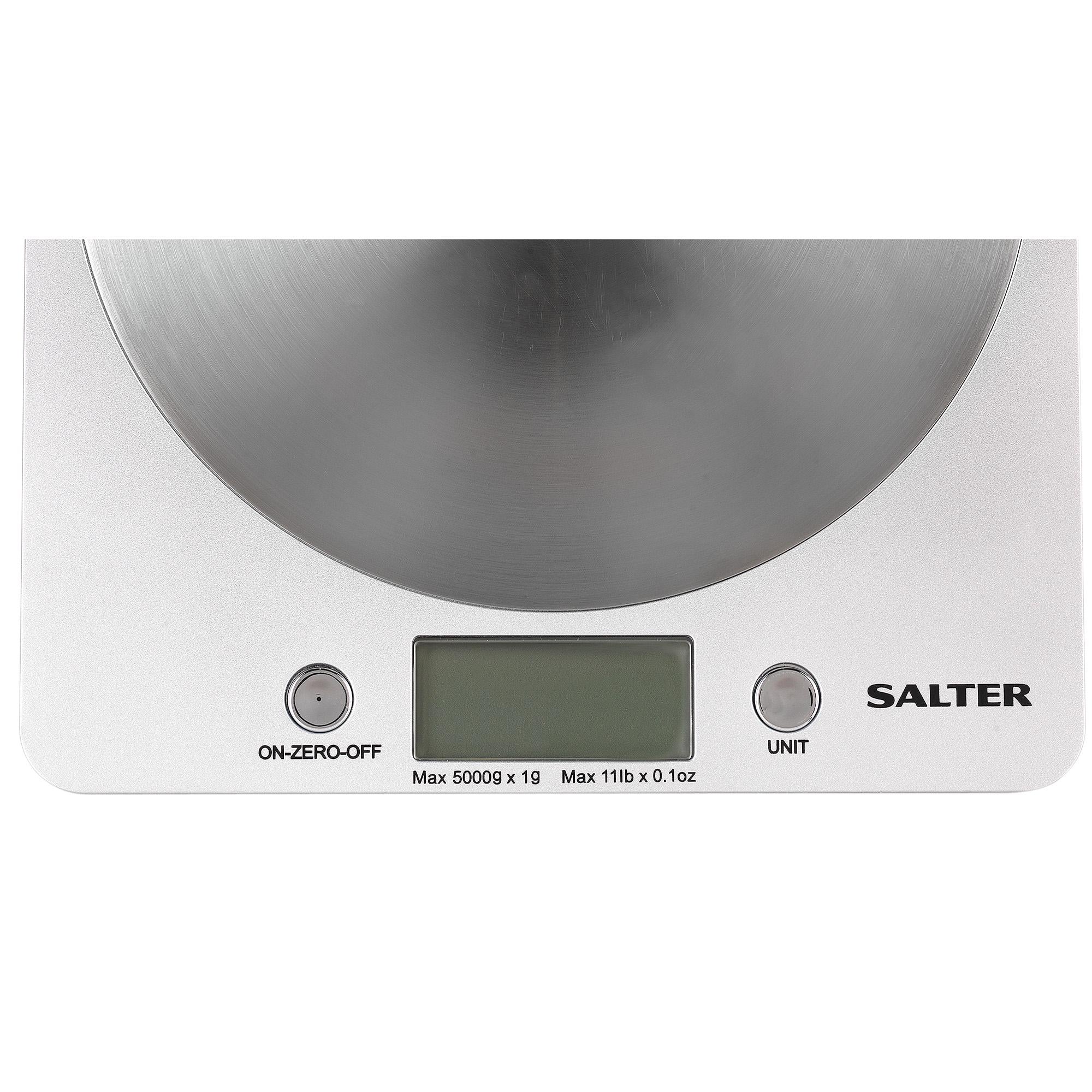 Salter electronic kitchen scale silver (British brand)