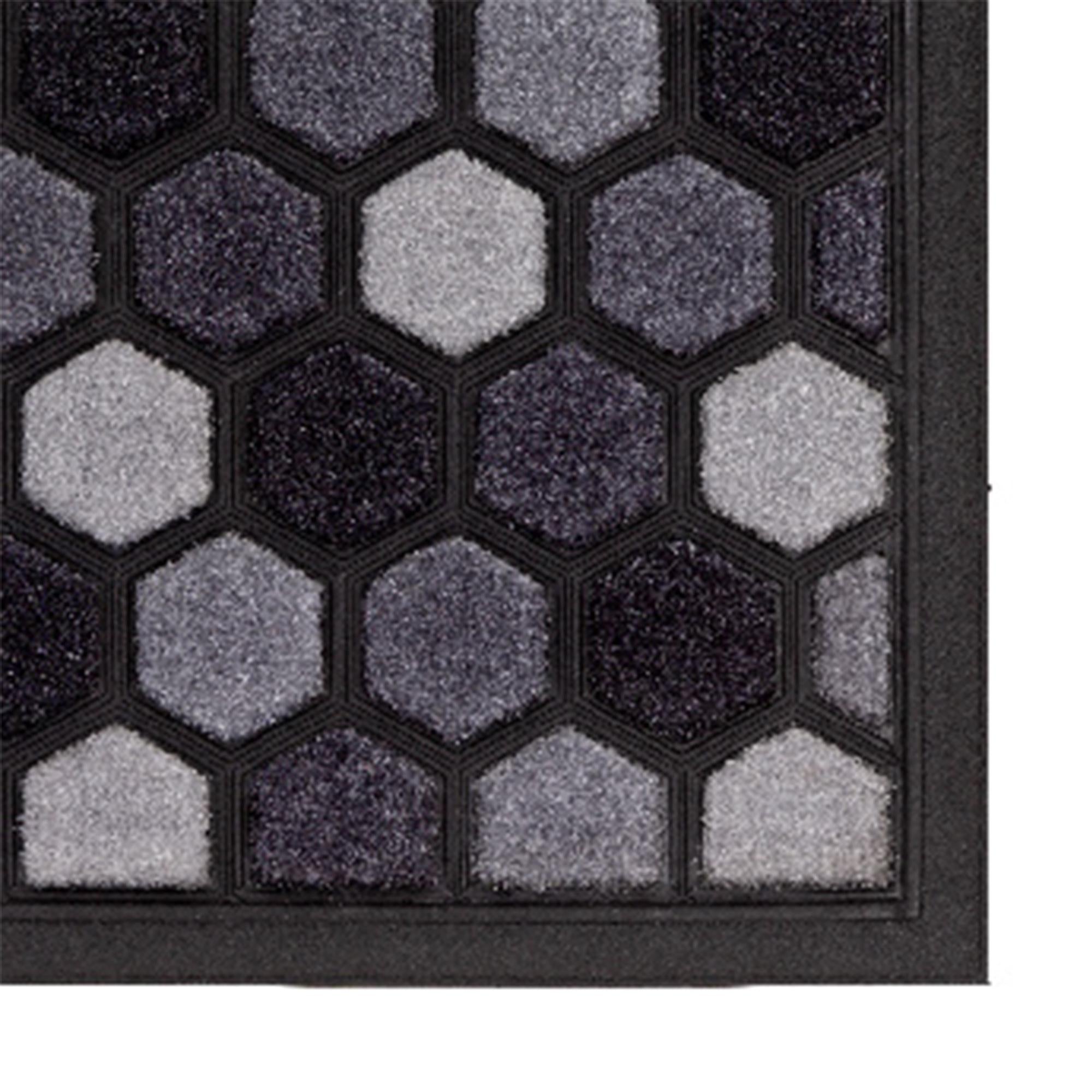 Sainsbury's Home grey short pile doormat 75x45cm (British brand)