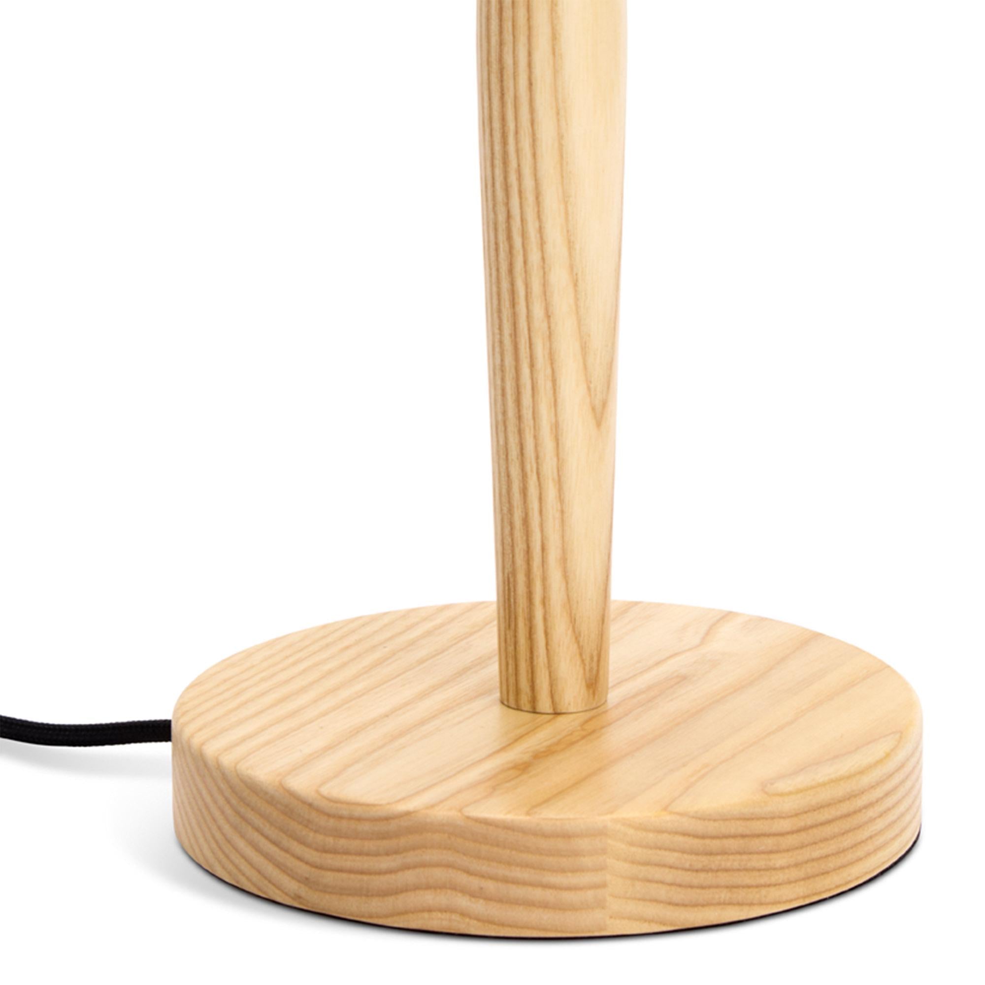 Habitat x Scion black table lamp with ash base, UK version