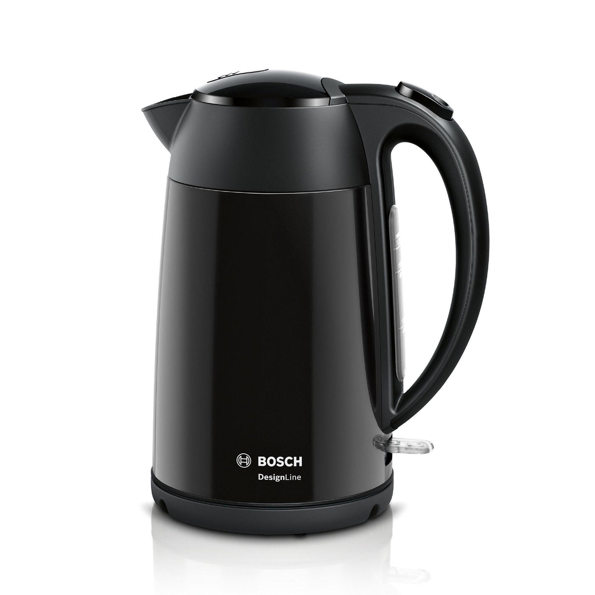 Bosch cordless kettle stainless steel 1.7L black (British brand)