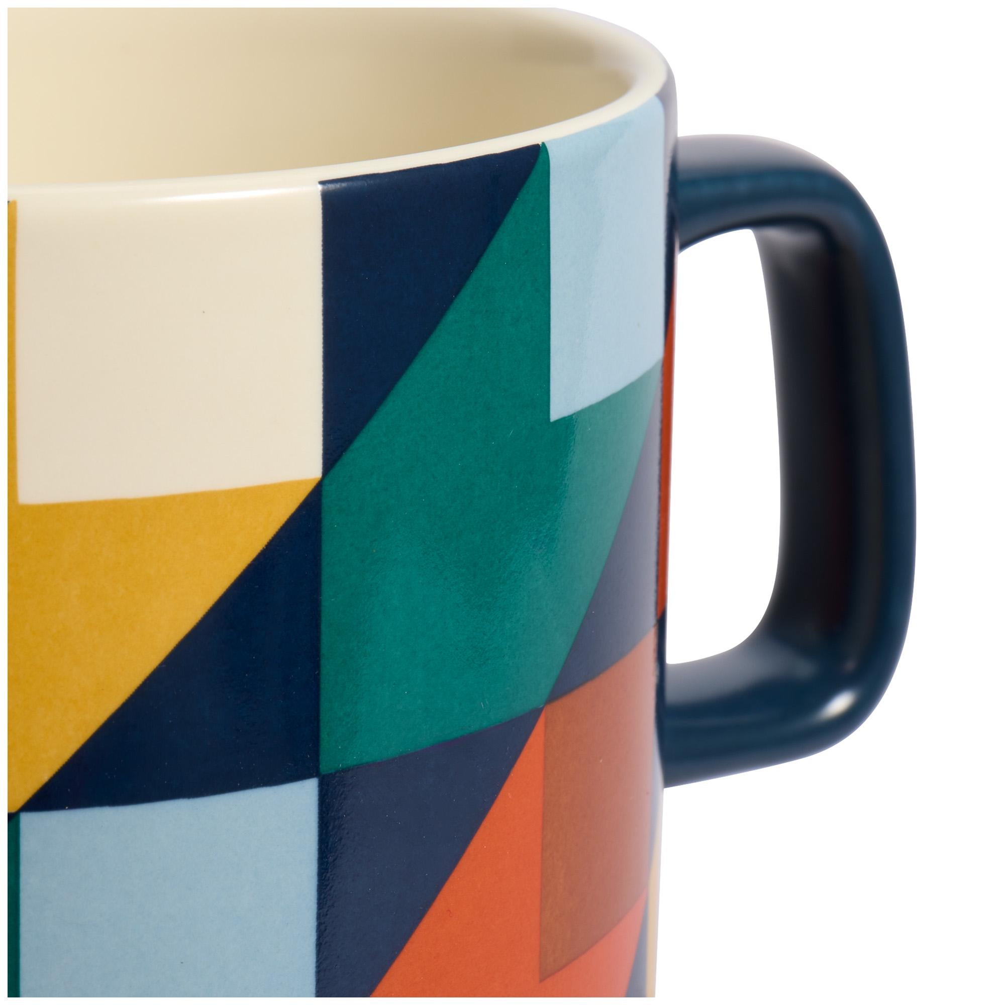 Habitat Geo Cube mug 330ml (British brand)