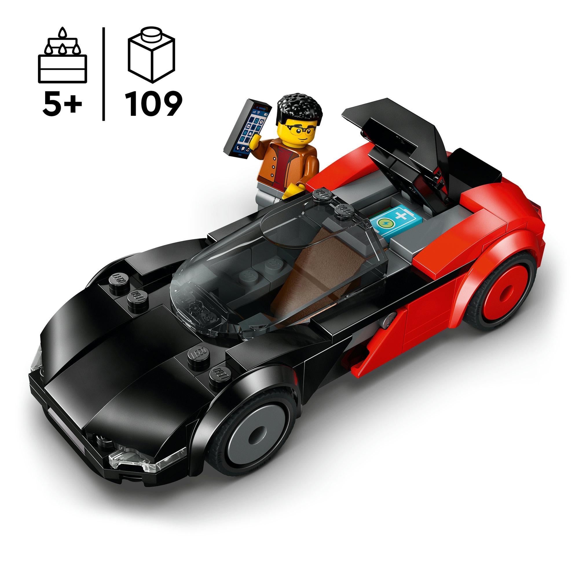 LEGO City EV Supercar building toy 109 pieces, UK version
