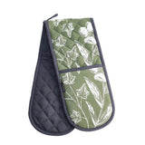 Habitat green floral double oven glove 19x92cm, UK version