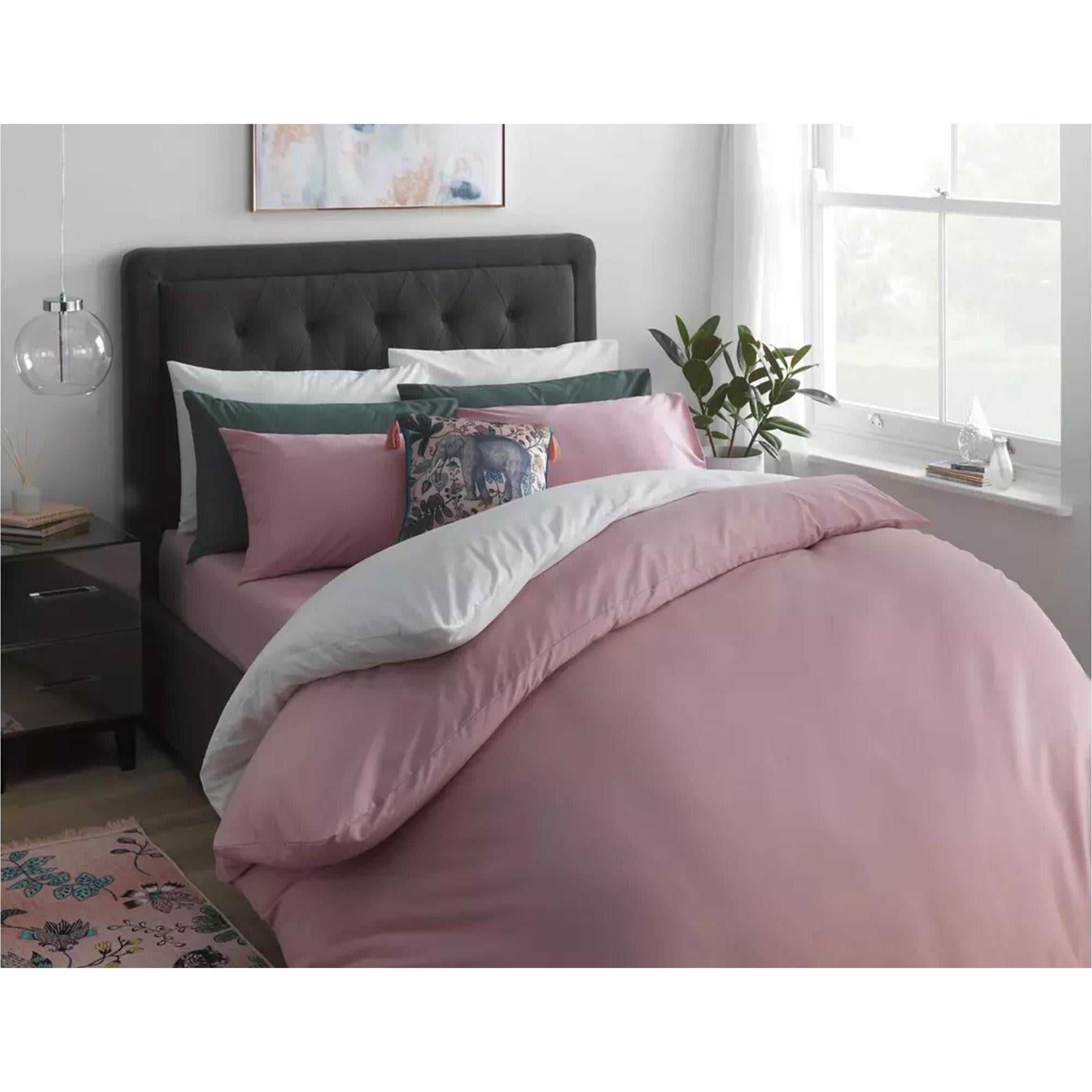 Habitat cotton rich pillowcase pair white 50x75cm, imported from the UK