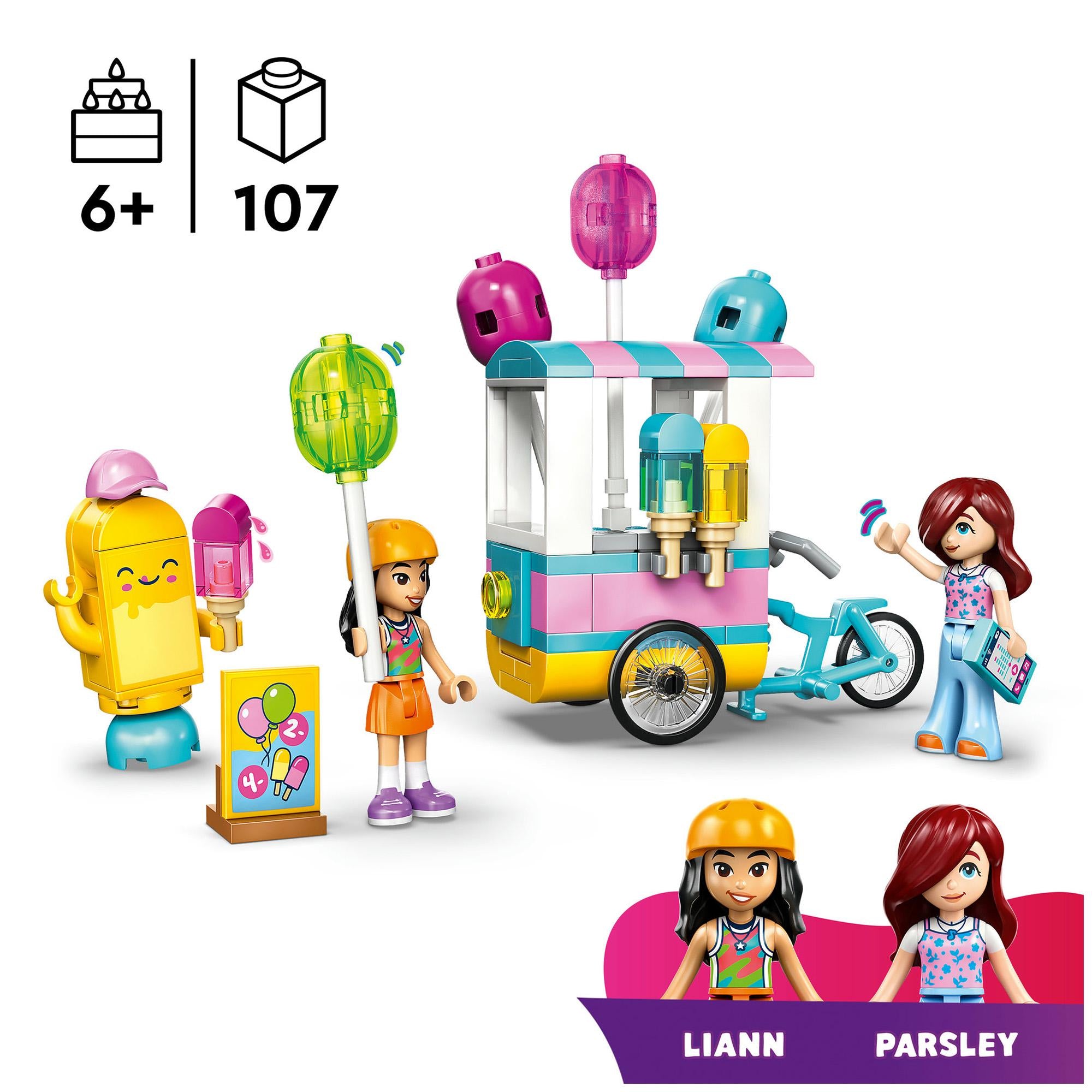 LEGO Friends ice cream and balloon stand toy set 42692, UK version