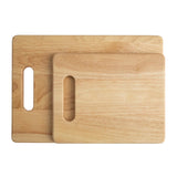 Habitat Rubber Wood Chopping Boards Pack of 2, UK version