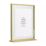 Habitat gold reeded glass photo frame 5x7, UK version