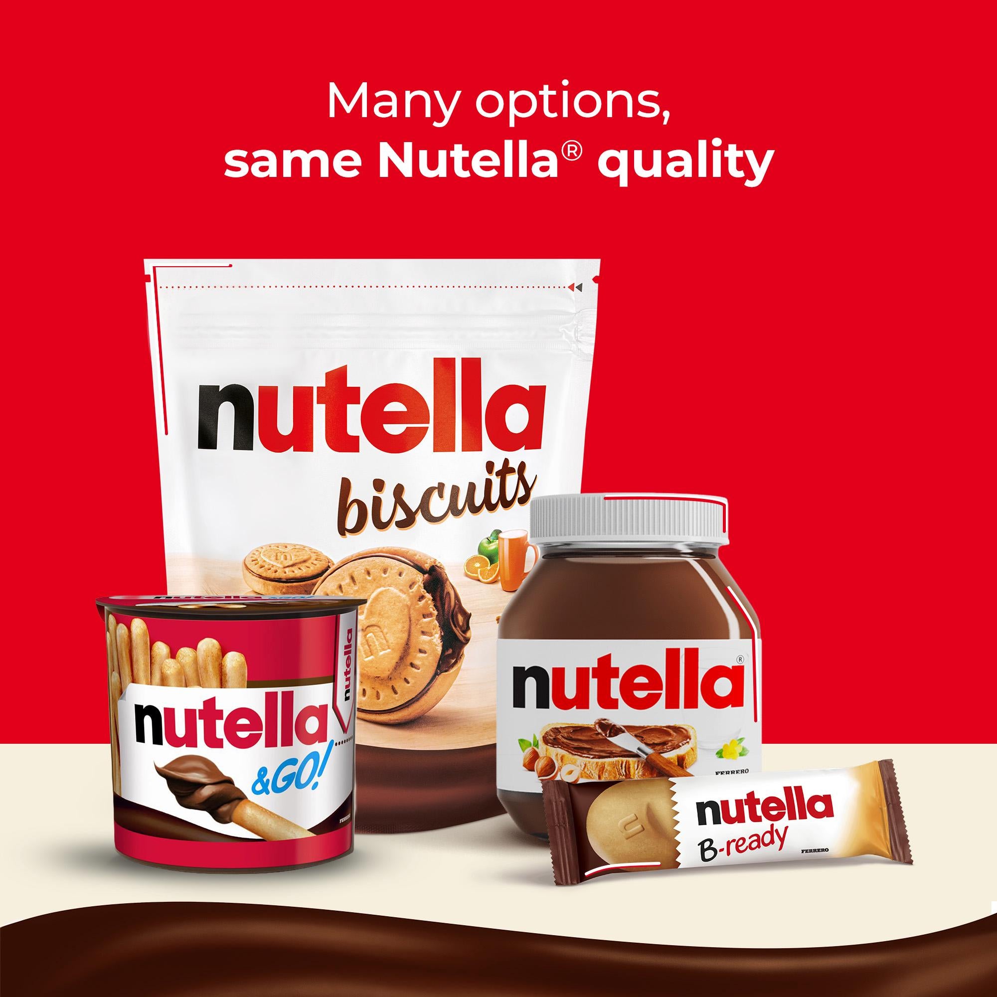 Nutella chocolate hazelnut biscuits 276g pack, imported from the UK