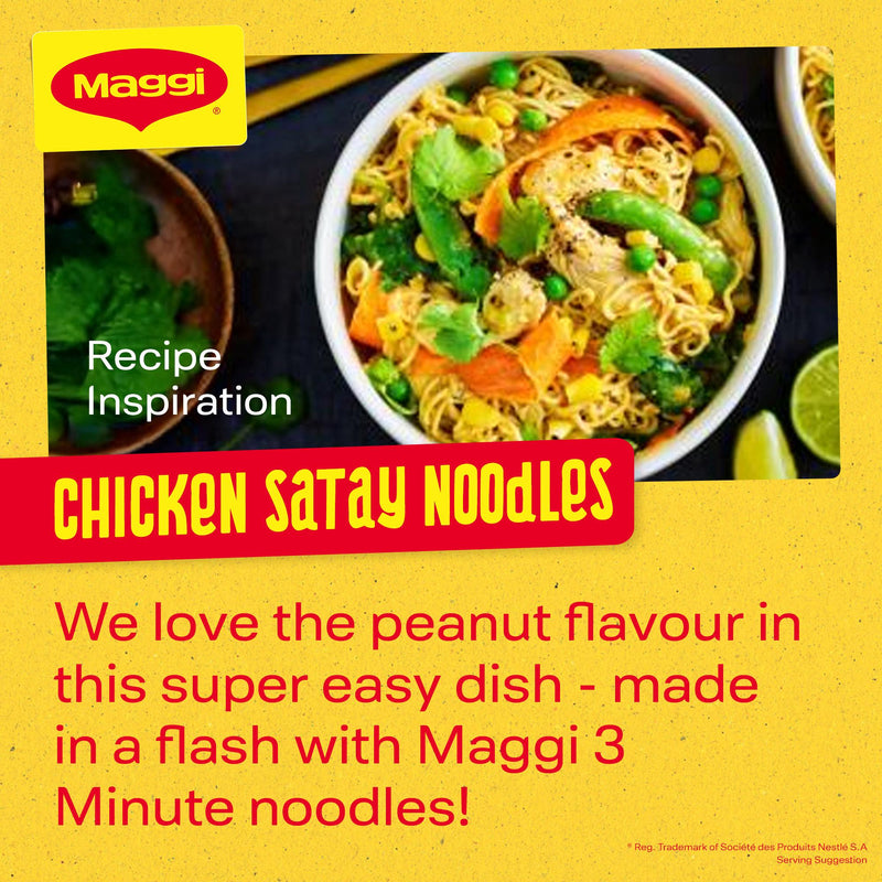 Maggi 3 Minute Instant Noodles Chicken Flavour 4x59g, imported from the UK