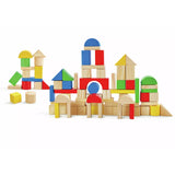 Chad Valley PlaySmart wooden block set 80 pieces - British product