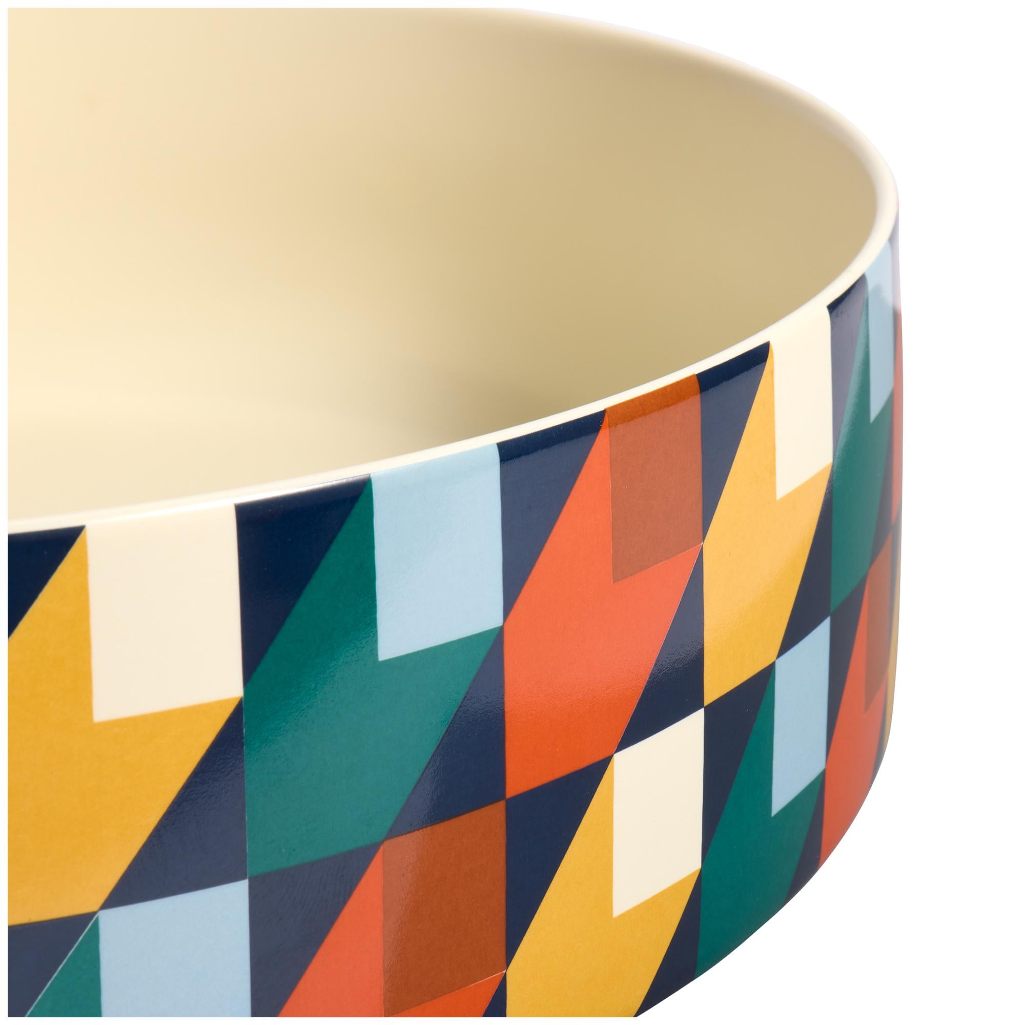Habitat Geo Cube Print serve bowl 4500ml, imported from the UK