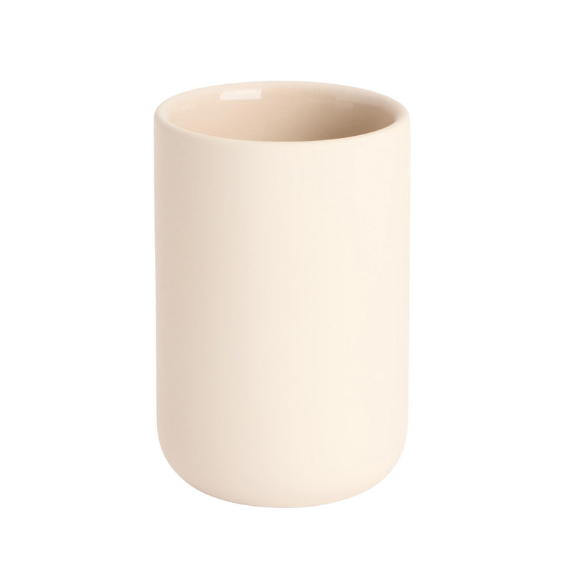 Habitat stoneware soft touch tumbler natural - British product