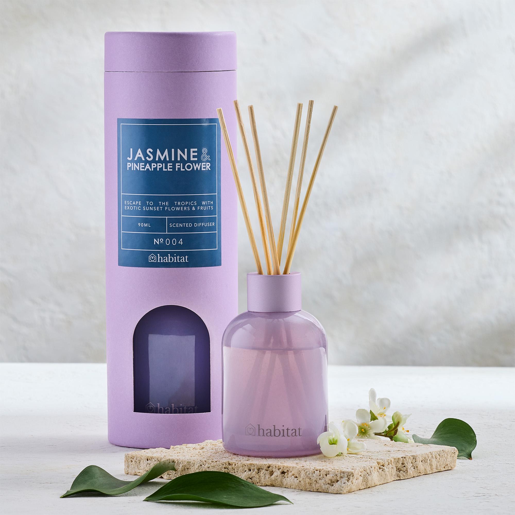Habitat Scented Diffuser Jasmine & Pineapple Flower 90ml, UK version