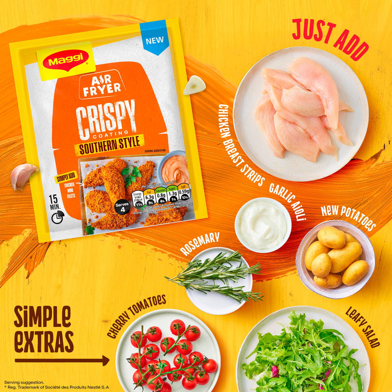 Maggi Air Fryer Crispy Coating Southern Style 70g, imported from the UK