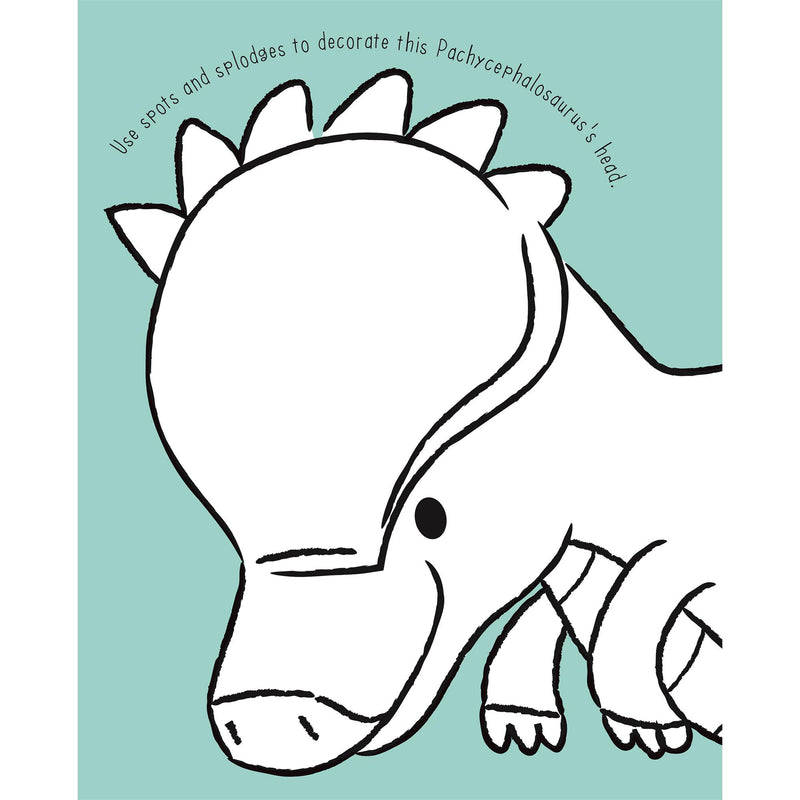 Igloo Books Sponge Art Book Dinosaur Unicorn, imported from the UK
