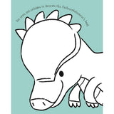 Igloo Books Sponge Art Book Dinosaur Unicorn, imported from the UK