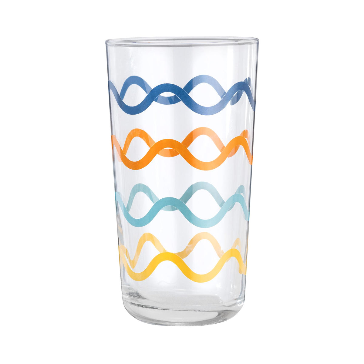 Sainsbury's Home wiggle printed hi ball glass, UK version