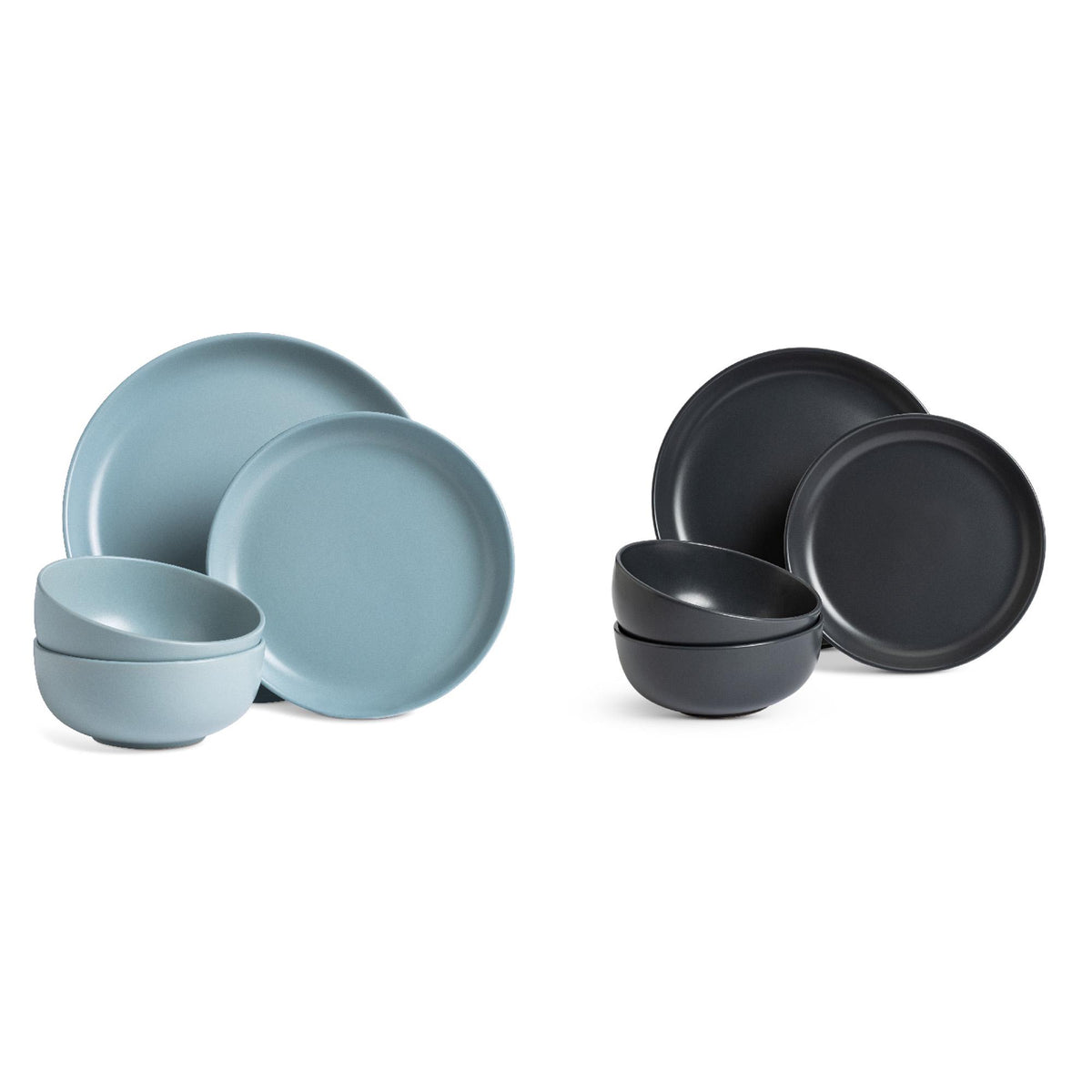 Habitat 12 Piece Matte Finish Duck Egg Dinner Set, UK version