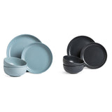 Habitat 12 Piece Matte Finish Duck Egg Dinner Set, UK version