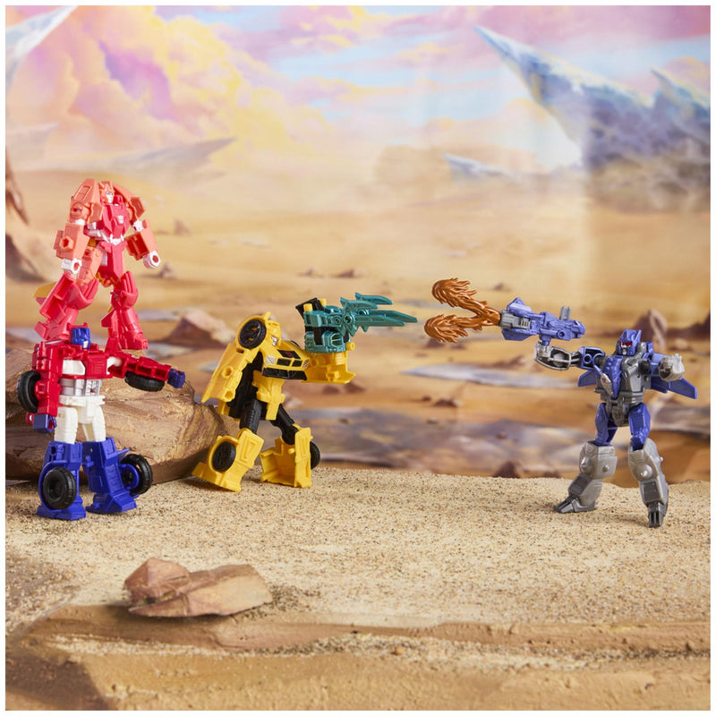 Transformers Cyberworld Cyber Changers action figures toy set (British brand)