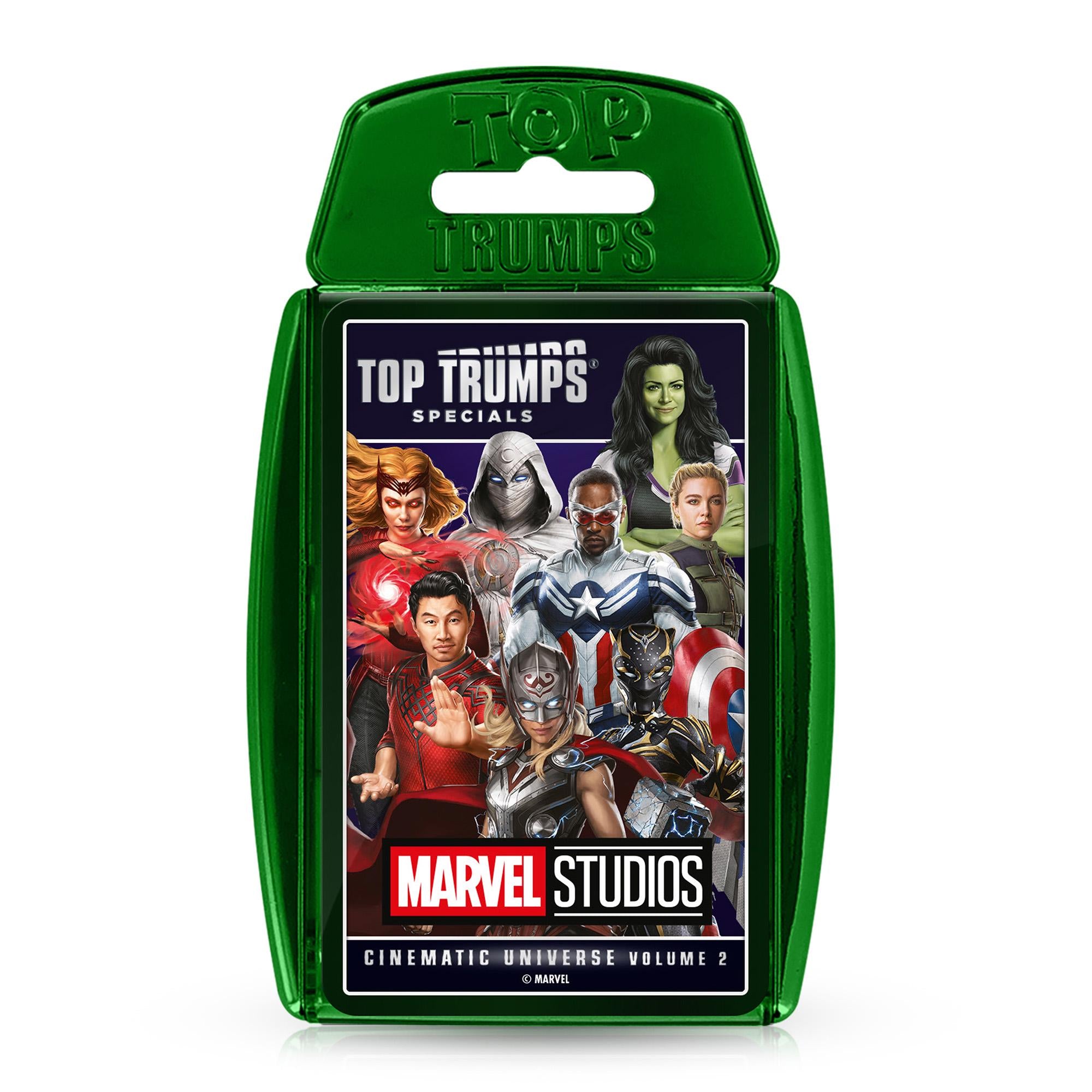 Top Trumps card game assortment, imported from the UK