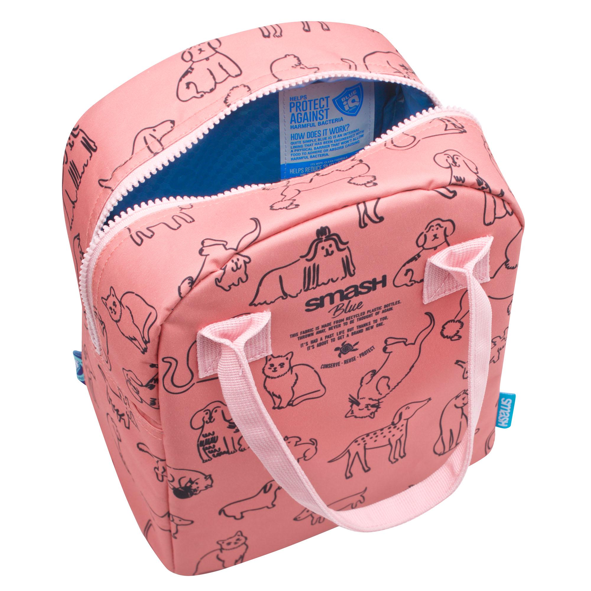 Smash Coral Cat Dog Lunch Bag 26cm (British brand)