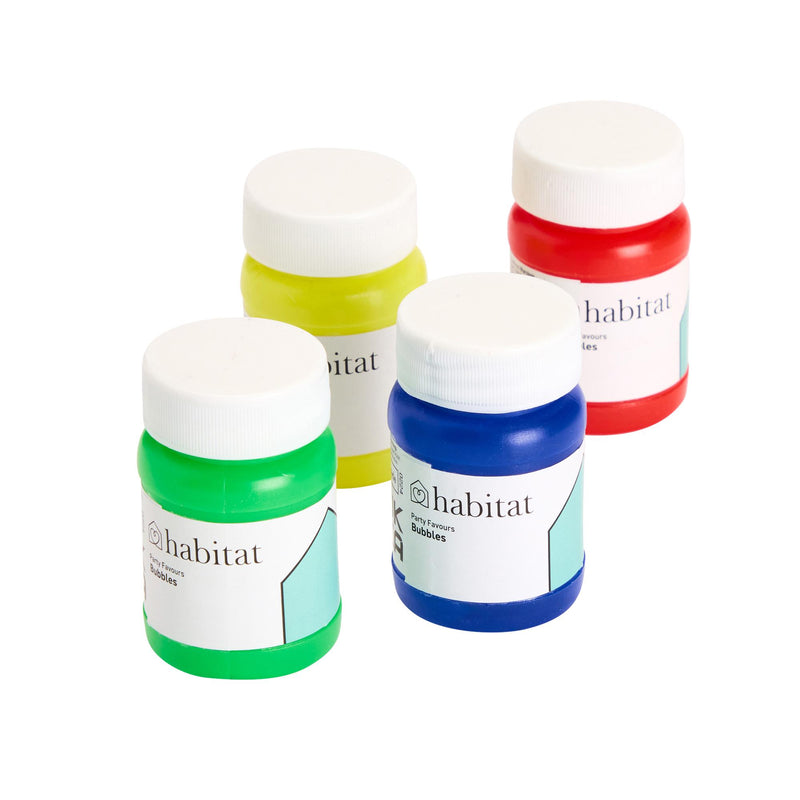 Sainsbury's Home Bubble Solution Pack of 4 Small Bottles (British brand)