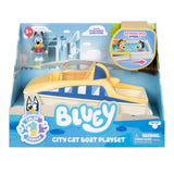 Bluey CityCat Boat with color-change figure, imported from the UK
