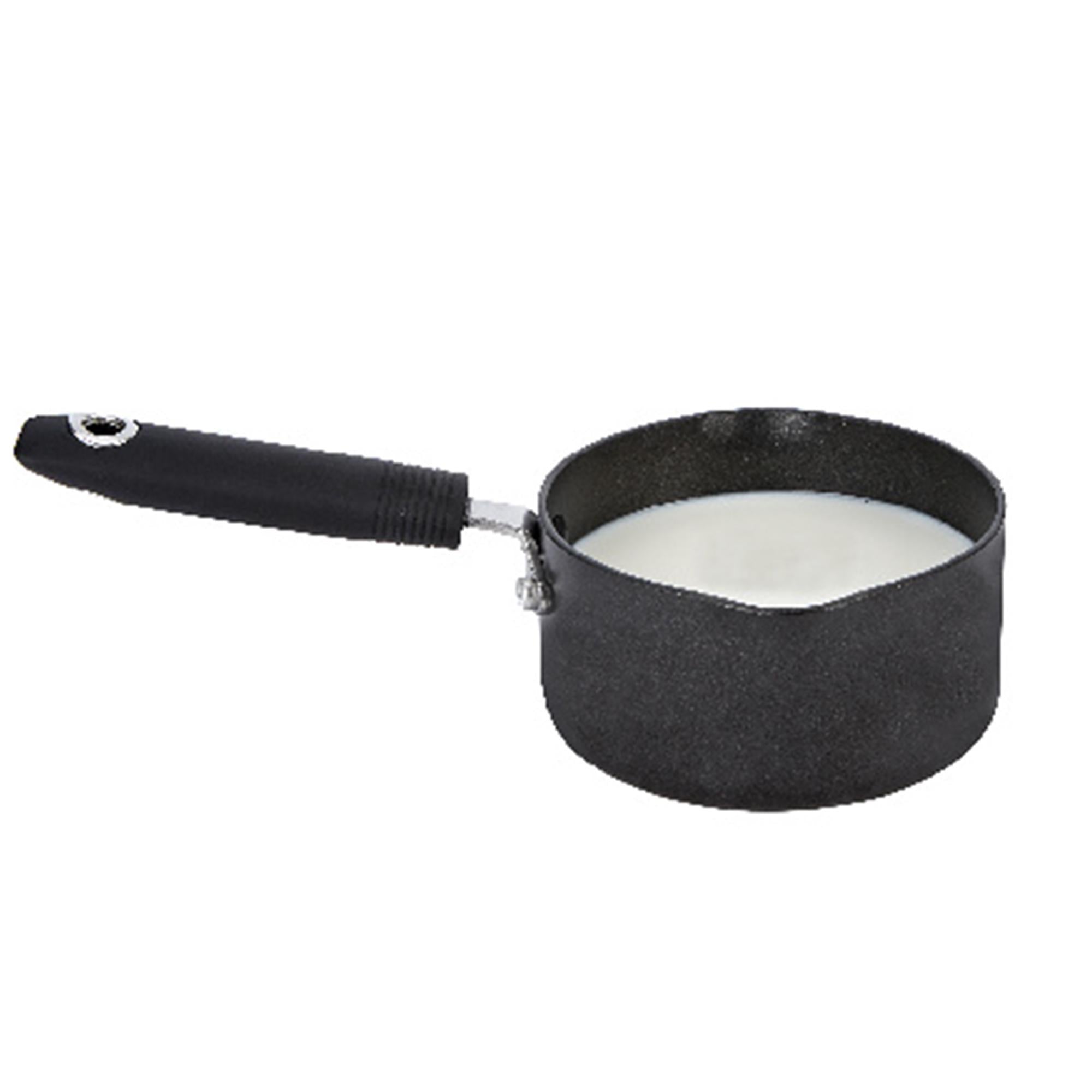 Habitat 14cm black aluminium milkpan, imported from the UK