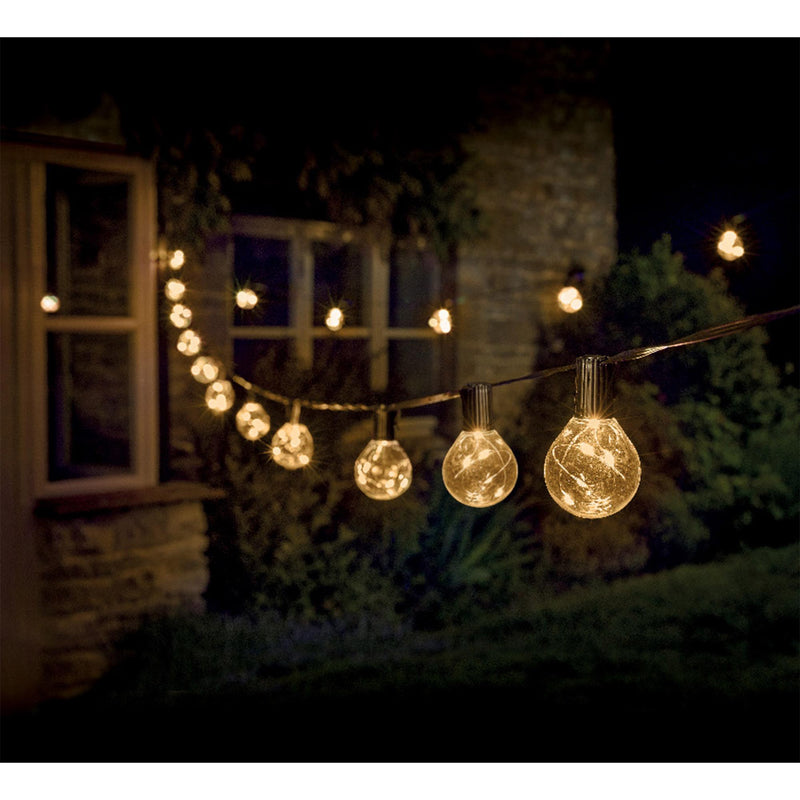 Smart Garden firefly festoon lights 20 warm white LEDs, imported from the UK
