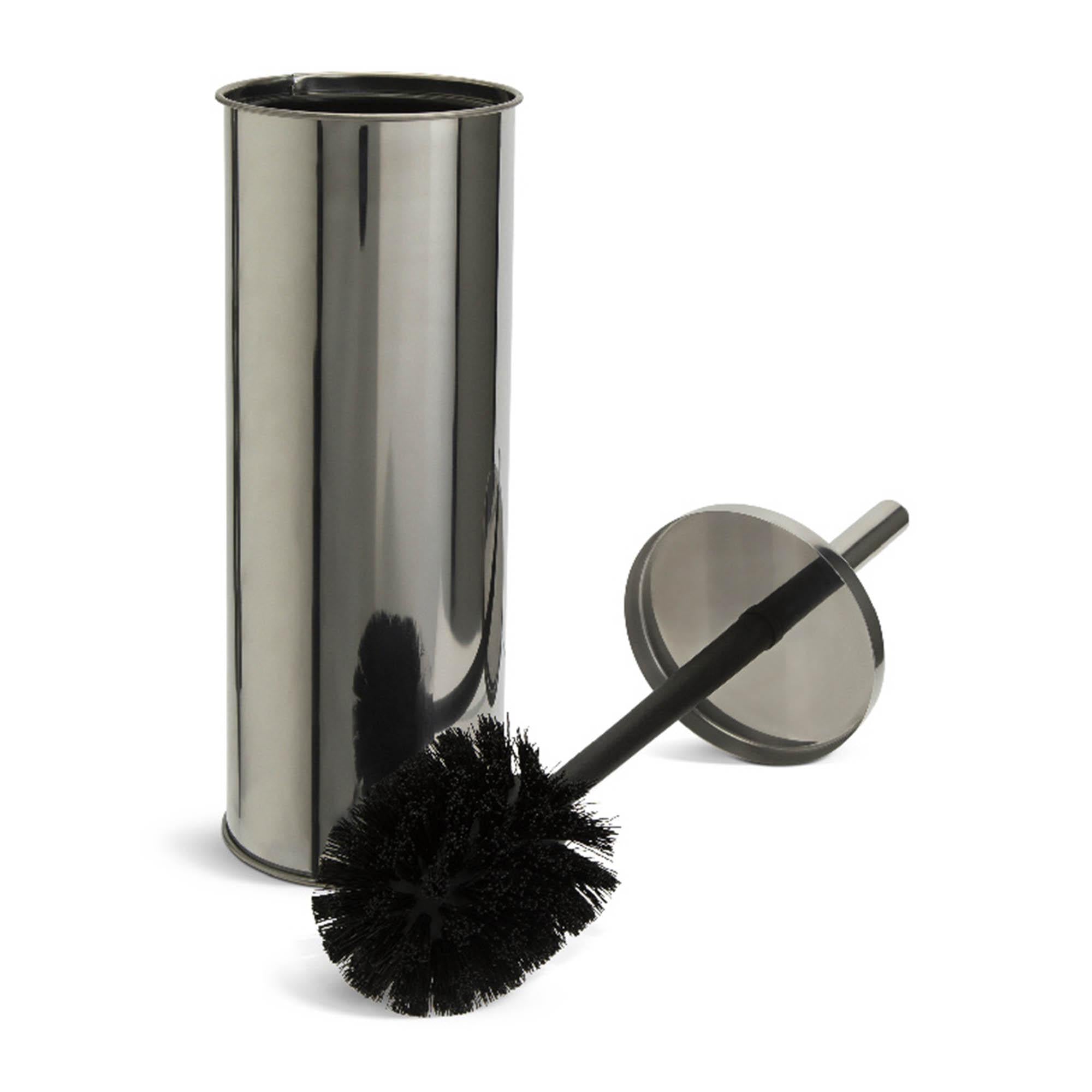 Sainsbury's Home Stainless Steel Toilet Brush with Bin (British brand)