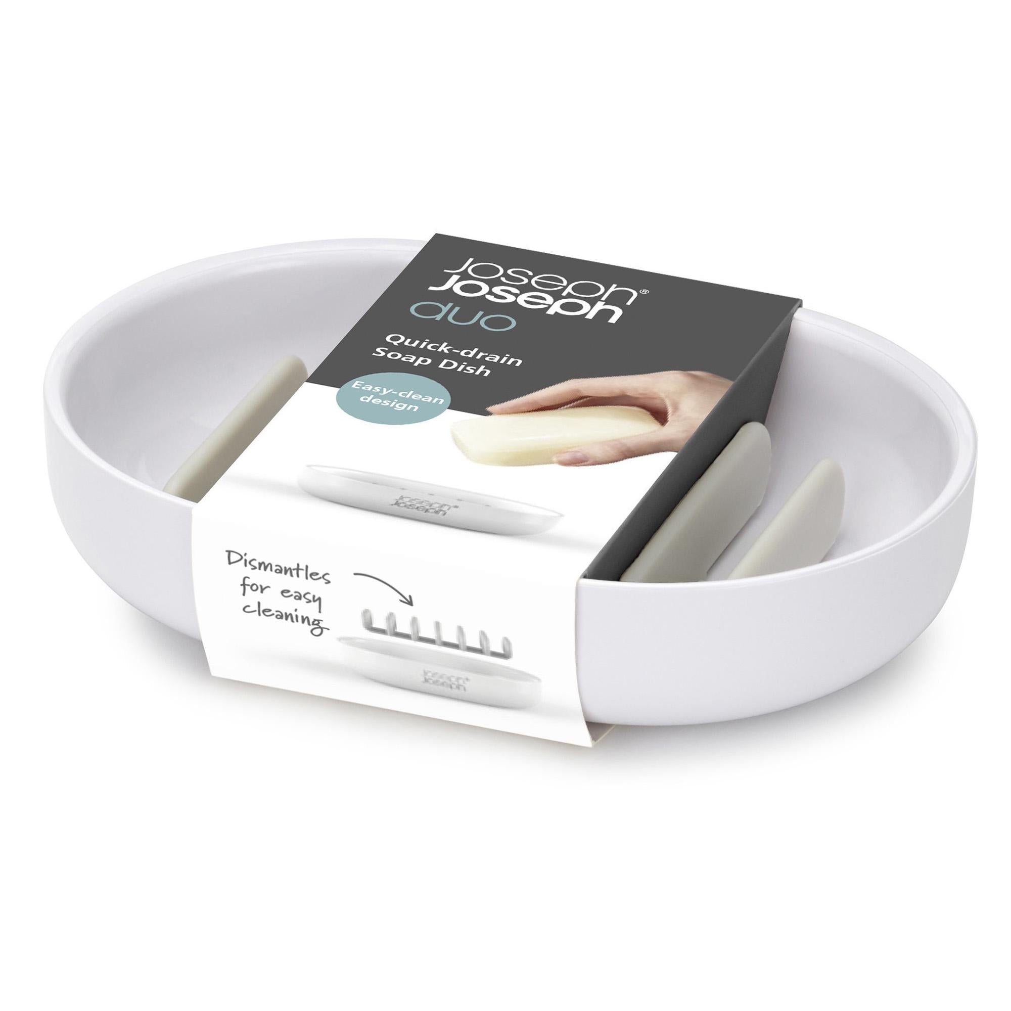Joseph Joseph Duo Quick-drain soap dish white, imported from the UK