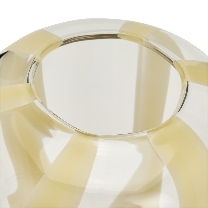 Habitat glass vase Buttermilk D11.5 x H19.6cm, UK version