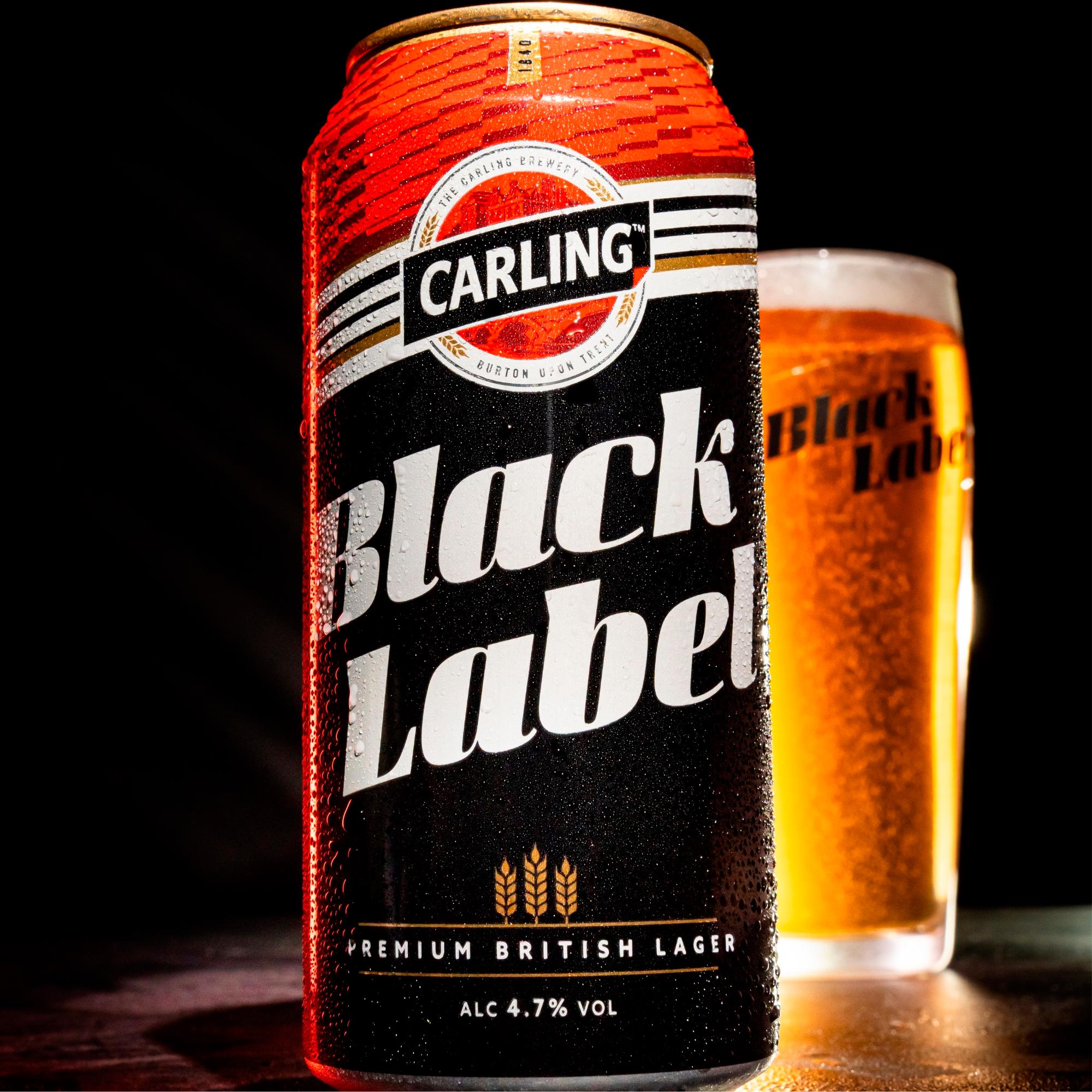 Carling Black Label Premium Lager 660ml, imported from the UK