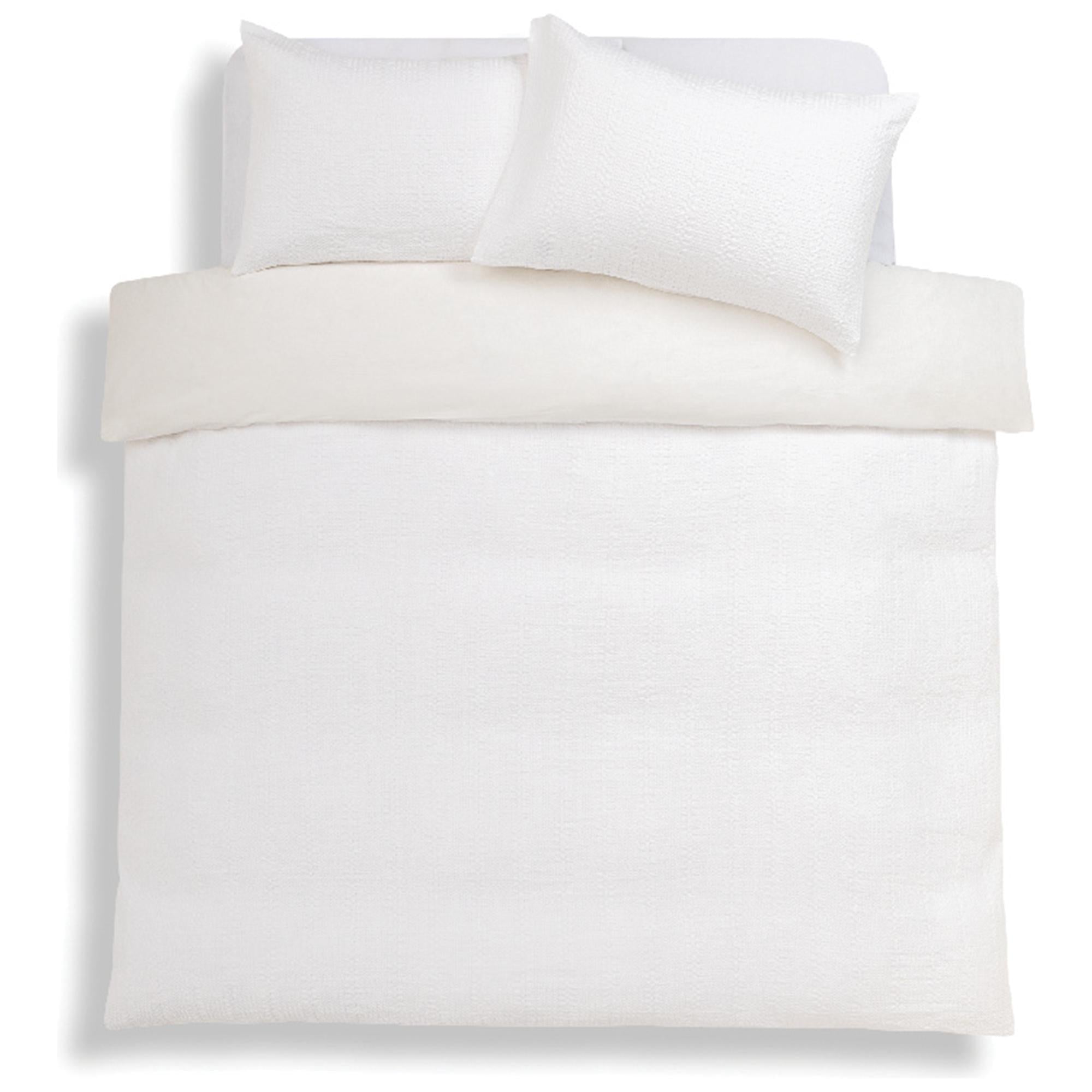 Habitat white waffle bedding set king size, UK version