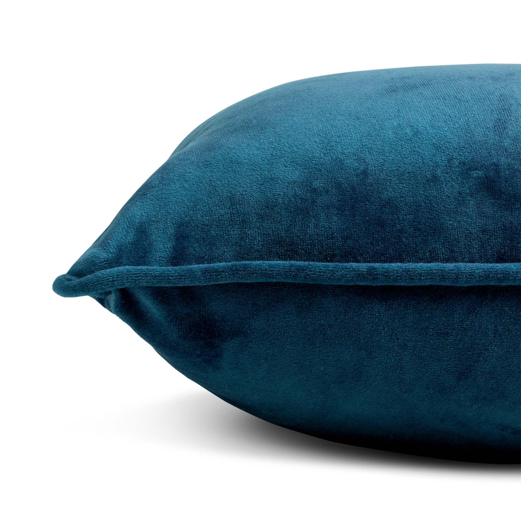Habitat velvet cushion cover navy 43x43cm, UK version