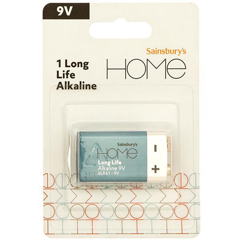 Sainsbury's Extra Long Life 9V battery 1 pack, UK version
