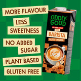 Oddlygood oat barista nutty vanilla 1L, imported from the UK