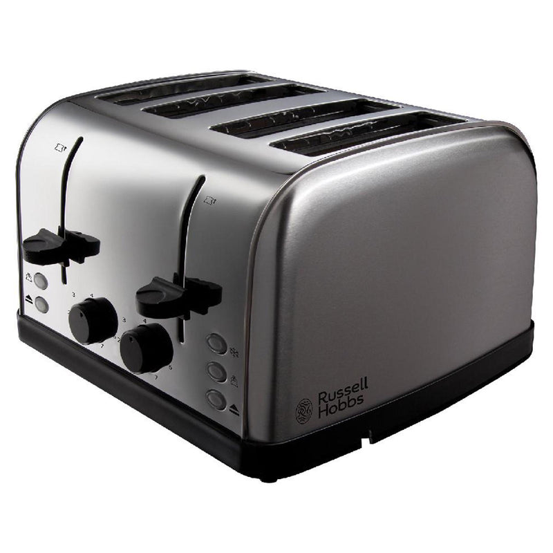 Russell Hobbs 4 Slice Toaster Stainless Steel Brushed, imported from the UK