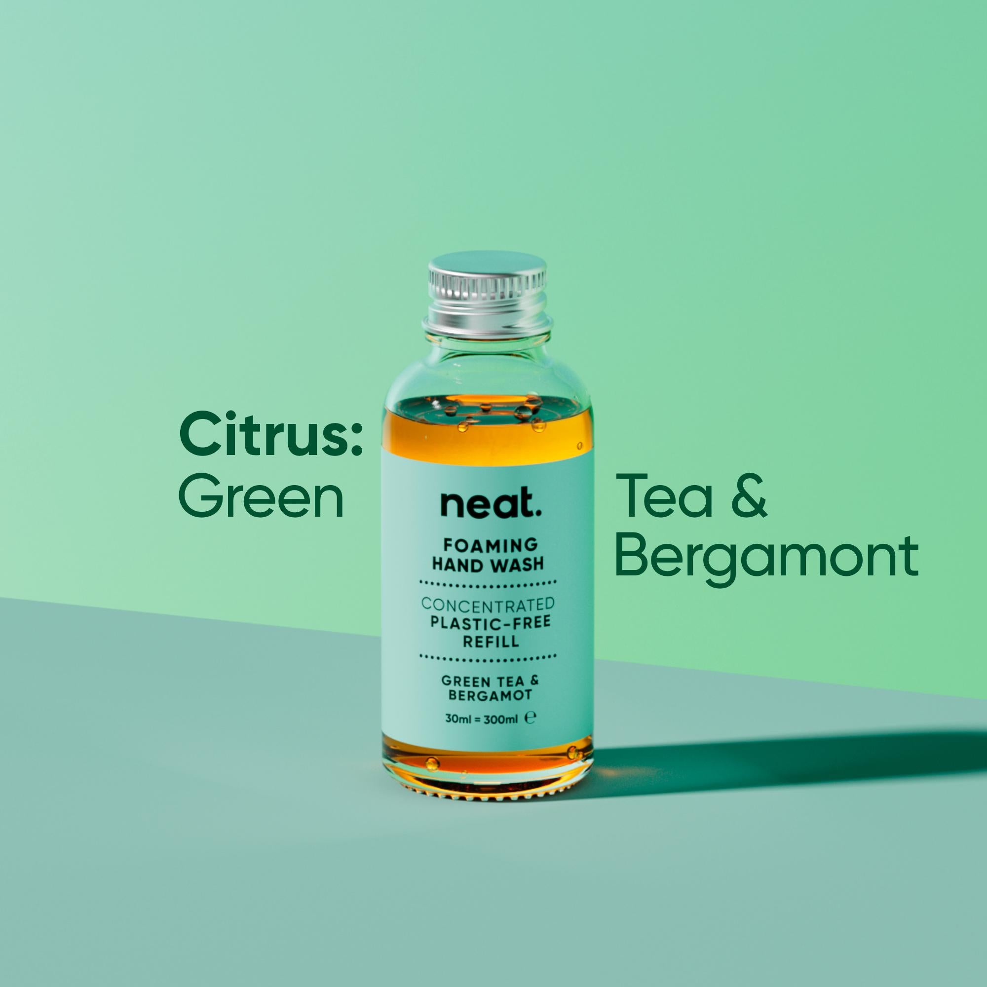Neat Green Tea Hand Wash Refill 30ml imported from the UK