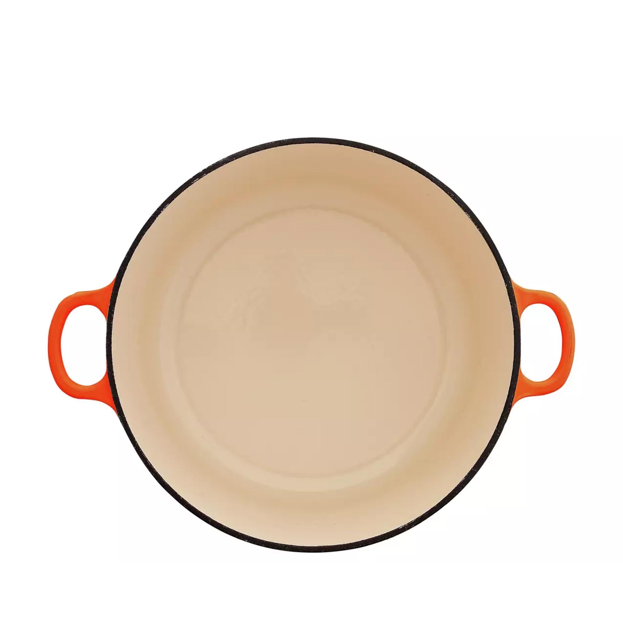 Habitat Cast Iron Casserole Dish Orange 5.3 Litre Large Capacity, UK version