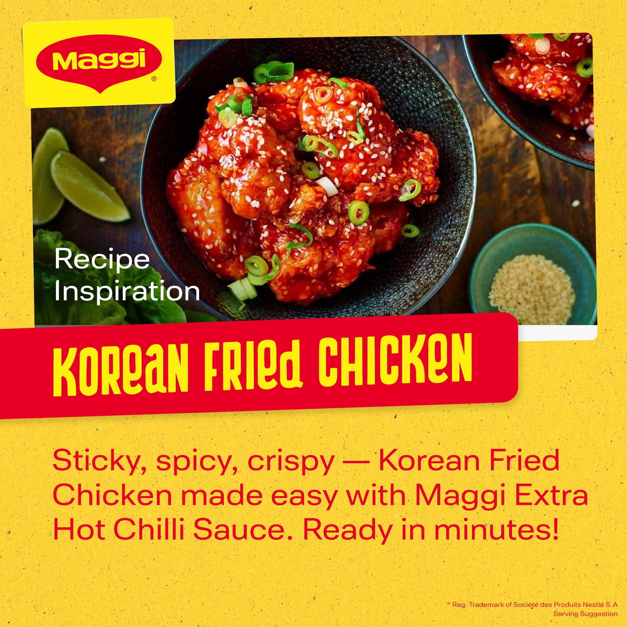 Maggi extra hot chilli sauce 320g, UK version