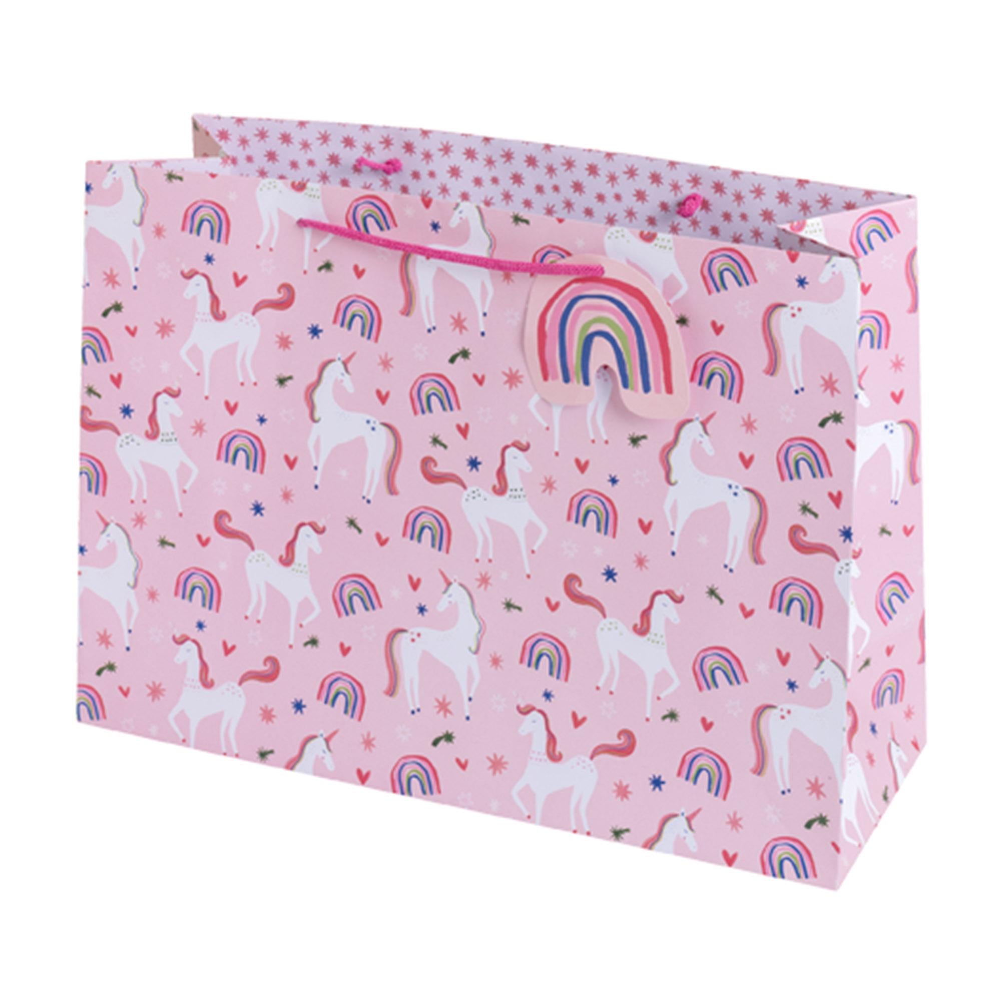 Sainsbury's unicorn extra large present gift bag, imported from the UK